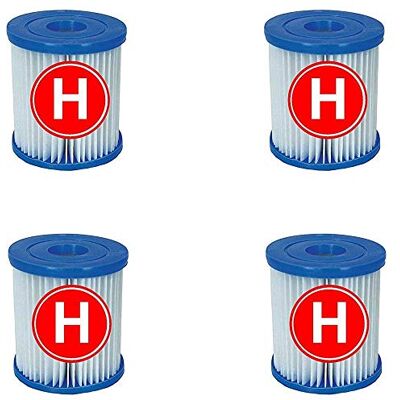 Intex 4 Cartouches de Filtration pour Filtre Piscine Type H Intex 4 Cartouches de Filtration pour Filtre Piscine Type H