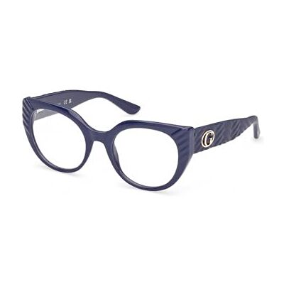 GUESS Lunettes de Vue GU50306 Shiny blue 51/20/140 Femme GUESS Lunettes de Vue GU50306 Shiny blue 51/20/140 Femme