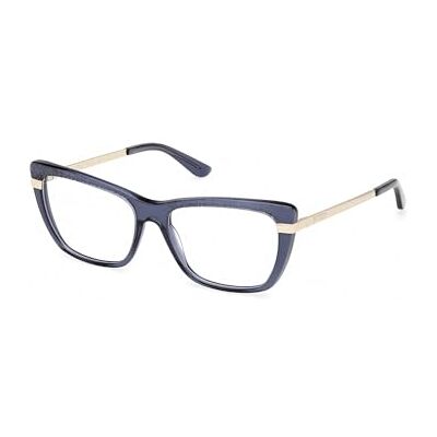 GUESS Lunettes de Vue GU50246 Shiny blue 54/16/140 Femme GUESS Lunettes de Vue GU50246 Shiny blue 54/16/140 Femme