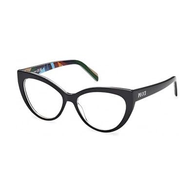 Emilio Pucci Lunettes de Vue Pucci EP5215 Black/texture 54/15/140 Femme Emilio Pucci Lunettes de Vue Pucci EP5215 Black/texture 54/15/140 Femme