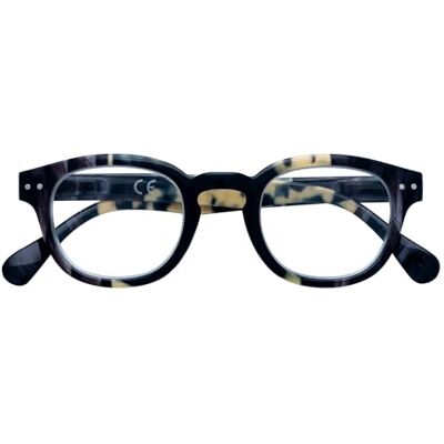 Zippo Lunettes de lecture de ®, faite avec un cadre de lignes douces, idéale pour les hommes et les femmes, dioptre +2.00, demi-couleur noire Zippo Lunettes de lecture de ®, faite avec un cadre de lignes douces, idéale pour les hommes et les femmes, dioptre +2.00, demi-couleur noire
