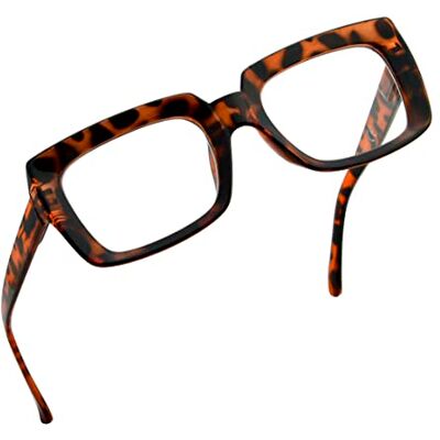 Eyekepper Lunettes de lecture élégantes pour femme Lunettes carrées surdimensionnées Eyekepper Lunettes de lecture élégantes pour femme Lunettes carrées surdimensionnées
