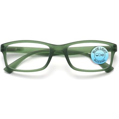 OPULIZE PEP Lunettes de lecture pour homme et femme Lunettes de blocage de la lumière bleue Monture rectangulaire avec lunettes d'ordinateur et de jeu anti-éblouissement Protection UV et OPULIZE PEP Lunettes de lecture pour homme et femme Lunettes de blocage de la lumière bleue Monture rectangulaire avec lunettes d'ordinateur et de jeu anti-éblouissement Protection UV et