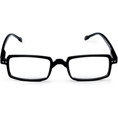 Contacta , Regular Lunettes de lecture pour homme et femme, pratiques pour chaque visage, monture rectangulaire et tiges Flex, dioptries +3,00, couleur noire, emballage avec étui à lunettes, 21 g Contacta , Regular Lunettes de lecture pour homme et femme, pratiques pour chaque visage, monture rectangulaire et tiges Flex, dioptries +3,00, couleur noire, emballage avec étui à lunettes, 21 g