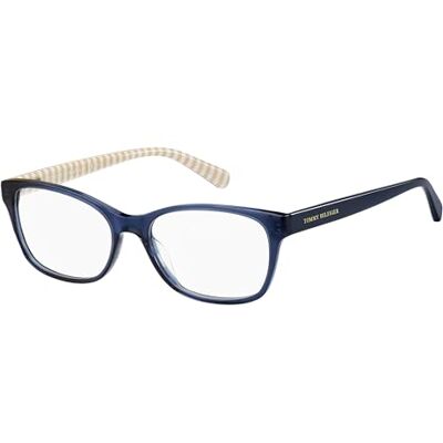 Tommy Hilfiger TH 2008 Lunettes du Vue 46C BLUE PATTERN WHITE 52/16/140 Femme Tommy Hilfiger TH 2008 Lunettes du Vue 46C BLUE PATTERN WHITE 52/16/140 Femme