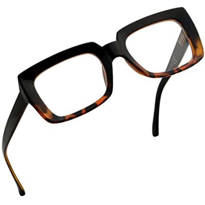 Eyekepper Lunettes de lecture élégantes pour femme Lunettes carrées surdimensionnées Eyekepper Lunettes de lecture élégantes pour femme Lunettes carrées surdimensionnées