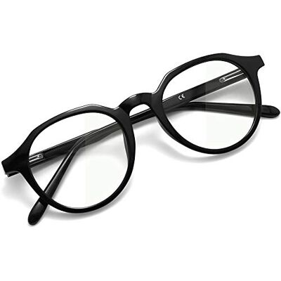 Joopin Lunettes Filtre à Lumière Bleue Branches TR90 Monture Unisexe Lunettes d'Ordinateur Ovales Anti-Fatigue Verres Transparents, Hommes et Femmes Joopin Lunettes Filtre à Lumière Bleue Branches TR90 Monture Unisexe Lunettes d'Ordinateur Ovales Anti-Fatigue Verres Transparents, Hommes et Femmes
