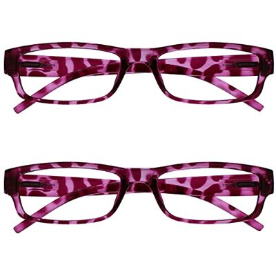 Opulize Lunettes de lecture roses - Reading Glasses Opulize Lunettes de lecture roses - Reading Glasses