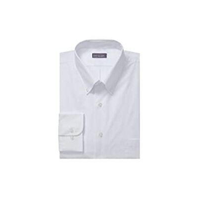 Van Heusen Men's Regular Fit Silky Poplin Button Down Collar Dress Shirt, White, 4X-Large Van Heusen Men's Regular Fit Silky Poplin Button Down Collar Dress Shirt, White, 4X-Large