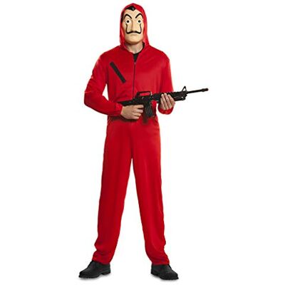 Ciao S 706842 Bankräuber Casa de Papel Combinaison et masque de voleur Rouge Taille unique Ciao S 706842 Bankräuber Casa de Papel Combinaison et masque de voleur Rouge Taille unique