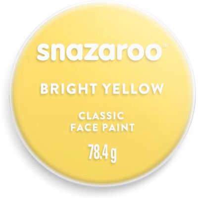 Snazaroo Peinture Pour Visage et le Corps, Maquillage Pour Visage et Déguisement, Pour Enfants et Adults,Fard 75 ML, Couleur Jaune Snazaroo Peinture Pour Visage et le Corps, Maquillage Pour Visage et Déguisement, Pour Enfants et Adults,Fard 75 ML, Couleur Jaune