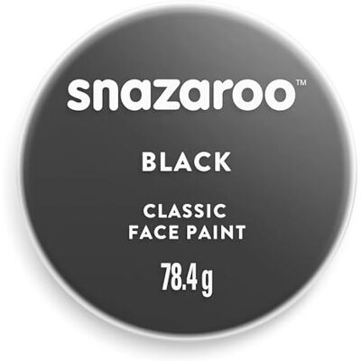 Snazaroo Peinture Pour Visage et le Corps, Maquillage Pour Visage et Déguisement, Pour Enfants et Adults,Fard 75 ML, Couleur Noir Snazaroo Peinture Pour Visage et le Corps, Maquillage Pour Visage et Déguisement, Pour Enfants et Adults,Fard 75 ML, Couleur Noir