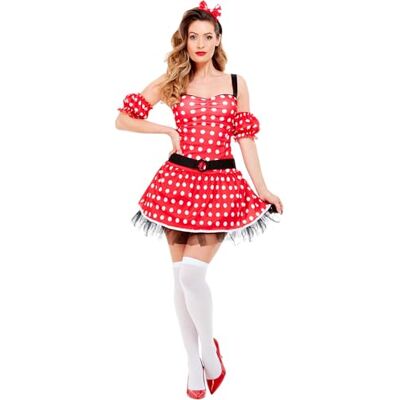 Smiffys Costume Sexy de Souris, avec Robe, Manchettes et Serre-tête Oreilles de Souris Costume adulte Femme (lot de 1) Smiffys Costume Sexy de Souris, avec Robe, Manchettes et Serre-tête Oreilles de Souris Costume adulte Femme (lot de 1)