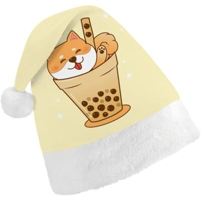 JZemdybill Chapeau de Noël pour adultes, joli chapeau Shiba Inu pour diverses fêtes de vacances JZemdybill Chapeau de Noël pour adultes, joli chapeau Shiba Inu pour diverses fêtes de vacances