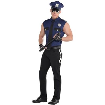 amscan (PKT) 845763-55 Costume d'arrestation pour homme Taille L amscan (PKT) 845763-55 Costume d'arrestation pour homme Taille L