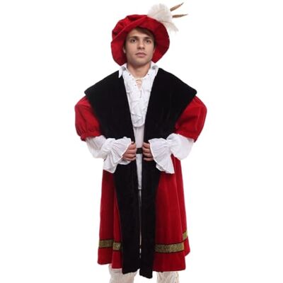 GRACEART Fancy Dress Costume du Roi Henri VIII Deluxe pour Homme Médiéval Adulte GRACEART Fancy Dress Costume du Roi Henri VIII Deluxe pour Homme Médiéval Adulte