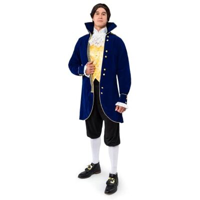 Spooktacular Creations Costume d'aristocrate des années 1800 pour homme pour adulte, costume d'Halloween, jeu de rôle, taille M Spooktacular Creations Costume d'aristocrate des années 1800 pour homme pour adulte, costume d'Halloween, jeu de rôle, taille M
