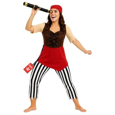Fun Shack Costume Pirate Femme, Déguisement Pirate Halloween, Tenue Pirate Femme Adulte L Fun Shack Costume Pirate Femme, Déguisement Pirate Halloween, Tenue Pirate Femme Adulte L