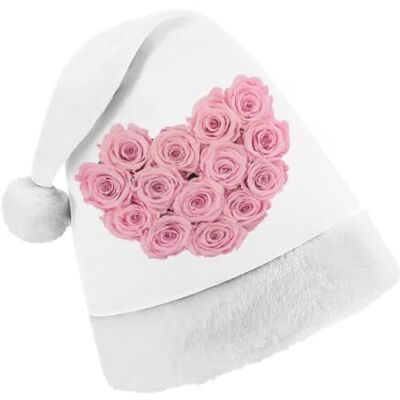 JZemdybill Chapeau de Noël, chapeau de roses en forme de cœur pour diverses fêtes de fin d'année JZemdybill Chapeau de Noël, chapeau de roses en forme de cœur pour diverses fêtes de fin d'année