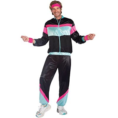 Ensemble de jogging rétro des années 80 d'Amscan - Vêtements Ensemble de jogging rétro des années 80 d'Amscan - Vêtements