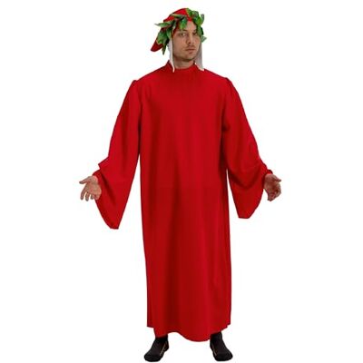 Carnival Toys Costume de Dante Alighieri pour adulte Rouge Taille unique Carnival Toys Costume de Dante Alighieri pour adulte Rouge Taille unique
