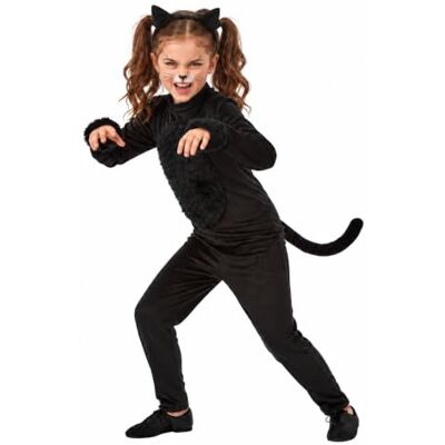 Fun Shack Déguisement Chat Enfant, Costume Chat Noir Halloween, Tenue Chat Fille Fun Shack Déguisement Chat Enfant, Costume Chat Noir Halloween, Tenue Chat Fille