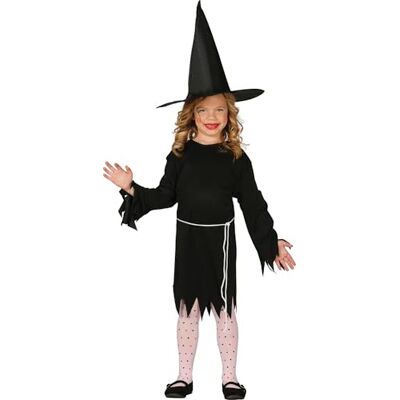 Fiestas Guirca - Costume Classique de Sorcière pour Enfants Taille 3-4 Ans - déguisement Fiestas Guirca - Costume Classique de Sorcière pour Enfants Taille 3-4 Ans - déguisement