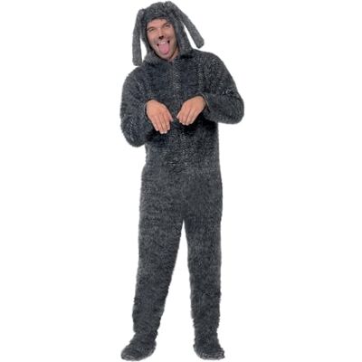 Smiffys Costume Chien Moelleux, Gris, Tout en un avec Capuche Costume adulte Homme (lot de 1) Smiffys Costume Chien Moelleux, Gris, Tout en un avec Capuche Costume adulte Homme (lot de 1)