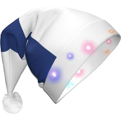 PPHGUT Chapeau de Père Noël lumineux à LED avec drapeau finlandais Chapeau de Noël lumineux Accessoire de costume de fête Cadeau unisexe PPHGUT Chapeau de Père Noël lumineux à LED avec drapeau finlandais Chapeau de Noël lumineux Accessoire de costume de fête Cadeau unisexe