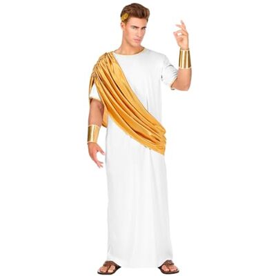 W WIDMANN MILANO Party Fashion Costume César, Toga, pour Romains et Grecs, empereur, Empereur, costume de carnaval W WIDMANN MILANO Party Fashion Costume César, Toga, pour Romains et Grecs, empereur, Empereur, costume de carnaval