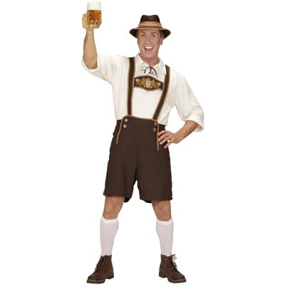 W WIDMANN MILANO Party Fashion Widmann Bavière, pantalon en cuir, chemise, chaussettes et chapeau, costume traditionnel pour carnaval, fête à thème, fête de bière, fête populaire W WIDMANN MILANO Party Fashion Widmann Bavière, pantalon en cuir, chemise, chaussettes et chapeau, costume traditionnel pour carnaval, fête à thème, fête de bière, fête populaire