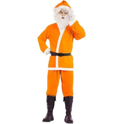 EUROCARNAVALES S.A. Déguisement de Père Noël Orange pour homme Taille M/L EUROCARNAVALES S.A. Déguisement de Père Noël Orange pour homme Taille M/L