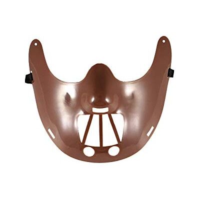 HENBRANDT Adults Halloween Brown Cannibal Half Face Mask Fancy Dress Accessory HENBRANDT Adults Halloween Brown Cannibal Half Face Mask Fancy Dress Accessory
