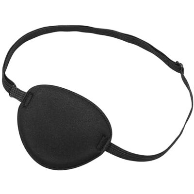 AHIOJEGX Bandage Oeil Pirate 1 pièce de bandage d'oeil de pirate doux éponge noire masque pour les yeux costume d'accessoires cosplay unique pour adultes AHIOJEGX Bandage Oeil Pirate 1 pièce de bandage d'oeil de pirate doux éponge noire masque pour les yeux costume d'accessoires cosplay unique pour adultes