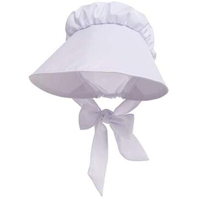 GRACEART Chapeau Bonnet Victorien Accessoire Bonnet de servante pour Femme (blanc) GRACEART Chapeau Bonnet Victorien Accessoire Bonnet de servante pour Femme (blanc)