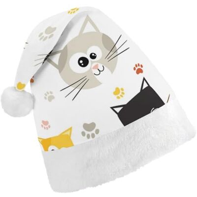 JZemdybill Chapeau de Noël, joli chapeau de chat de dessin animé pour diverses fêtes de fin d'année JZemdybill Chapeau de Noël, joli chapeau de chat de dessin animé pour diverses fêtes de fin d'année
