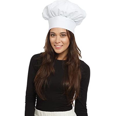 Dress Up America Chapeau de Chef Blanc Unisex pour Enfants – Accessoire de Déguisement et Jeu de Rôle Dress Up America Chapeau de Chef Blanc Unisex pour Enfants – Accessoire de Déguisement et Jeu de Rôle