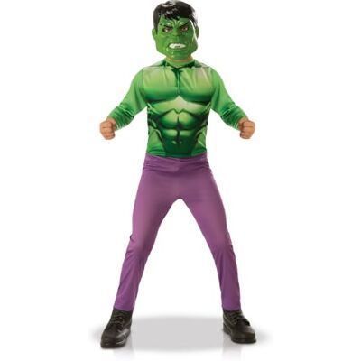 RUBIE'S RUBIES -HULK Marvel officiel Déguisement Super Héros pour Enfant Entrée de Gamme Taille 7-8 ans. Costume avec combinaison et masque PVC Pour Anniversaire, Carnaval RUBIE'S RUBIES -HULK Marvel officiel Déguisement Super Héros pour Enfant Entrée de Gamme Taille 7-8 ans. Costume avec combinaison et masque PVC Pour Anniversaire, Carnaval