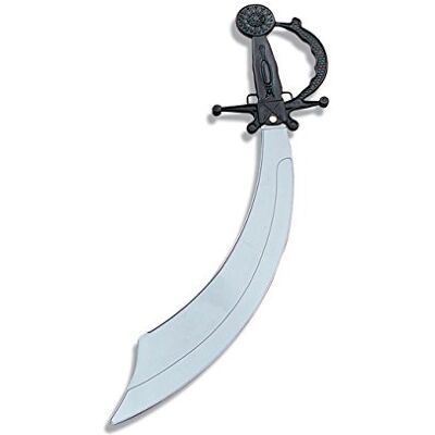 Bristol Novelty Pirate Cutlass.Black/Grey Blade (costume) Bristol Novelty Pirate Cutlass.Black/Grey Blade (costume)