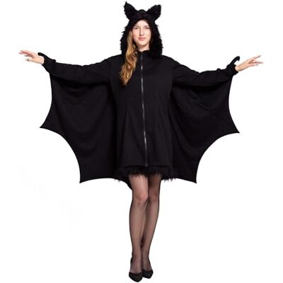 Spooktacular Creations Costume d'Halloween chauve-souris noir à capuche pour adulte Spooktacular Creations Costume d'Halloween chauve-souris noir à capuche pour adulte