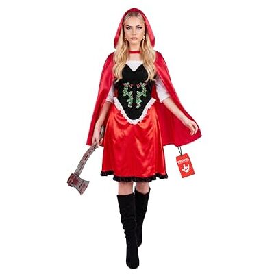 Fun Shack Costume Chaperon Rouge Femme, Déguisement Adulte, Tenue Classique Contes Fun Shack Costume Chaperon Rouge Femme, Déguisement Adulte, Tenue Classique Contes