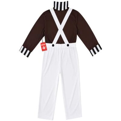 Fun Shack Costume Enfant Lutin, Déguisement Chocolatier, Tenue Film et Carnaval Garçon Fun Shack Costume Enfant Lutin, Déguisement Chocolatier, Tenue Film et Carnaval Garçon