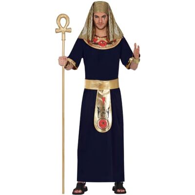 FIESTAS GUIRCA Déguisement égyptien de pharaon pour adulte – Tunique, ceinture et coiffe – Déguisement d'Égypte, fêtes à thème, Halloween et carnaval – Idéal pour homme – Noir et or FIESTAS GUIRCA Déguisement égyptien de pharaon pour adulte – Tunique, ceinture et coiffe – Déguisement d'Égypte, fêtes à thème, Halloween et carnaval – Idéal pour homme – Noir et or