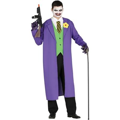 FIESTAS GUIRCA Déguisement Killer Buffoon pour adulte (52-54/L) Gilet, cravate et trench-coat Déguisement de clown tueur et Mr. Smile pour Halloween, carnaval et fêtes d'horreur Idéal pour FIESTAS GUIRCA Déguisement Killer Buffoon pour adulte (52-54/L) Gilet, cravate et trench-coat Déguisement de clown tueur et Mr. Smile pour Halloween, carnaval et fêtes d'horreur Idéal pour