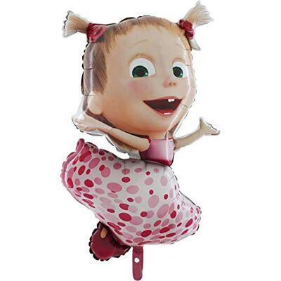 Toyland ® 101 cm (40") Masha et l'ours Ballon aluminium rose dansant Masha Décoration de fête d'anniversaire Toyland ® 101 cm (40") Masha et l'ours Ballon aluminium rose dansant Masha Décoration de fête d'anniversaire