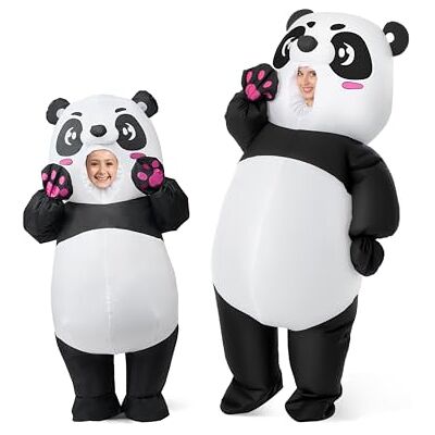 Spooktacular Creations Costume gonflable complet de panda pour adulte avec gants, costume gonflable pour Halloween, fêtes costumées, unisexe pour adulte, taille unique Spooktacular Creations Costume gonflable complet de panda pour adulte avec gants, costume gonflable pour Halloween, fêtes costumées, unisexe pour adulte, taille unique