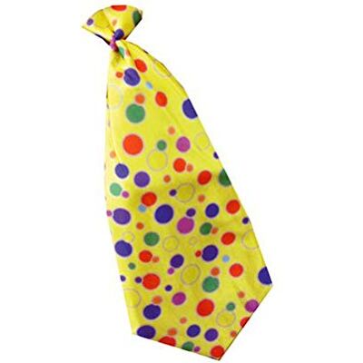 Dress Up America Cravate de Clown à Pois Taille Unique – Accessoire de Costume Coloré pour Fêtes, Cirque et Événements Dress Up America Cravate de Clown à Pois Taille Unique – Accessoire de Costume Coloré pour Fêtes, Cirque et Événements