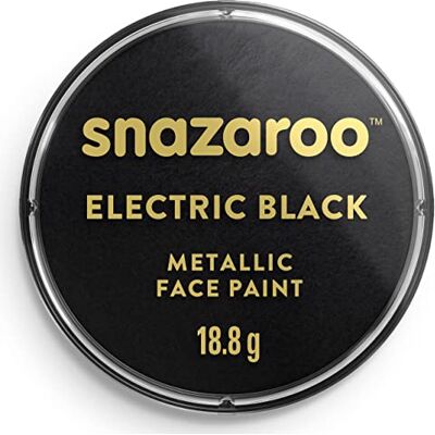 Snazaroo Peinture Pour Visage et les Corps, Maquillage Pour Visage et Déguisement, Pour Enfants et Adults,Fard 18 ML, Couleur Noir Electrique Snazaroo Peinture Pour Visage et les Corps, Maquillage Pour Visage et Déguisement, Pour Enfants et Adults,Fard 18 ML, Couleur Noir Electrique