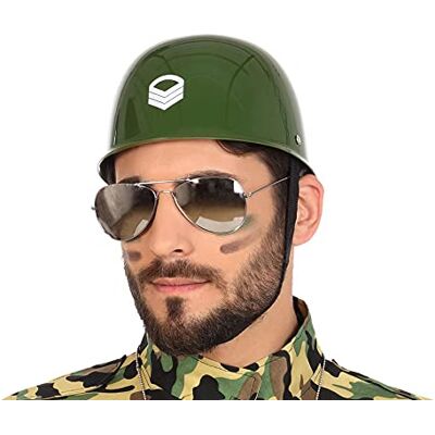 ATOSA -49361 Casque rigide militaire américain, couleur vert, unique (49361) ATOSA -49361 Casque rigide militaire américain, couleur vert, unique (49361)