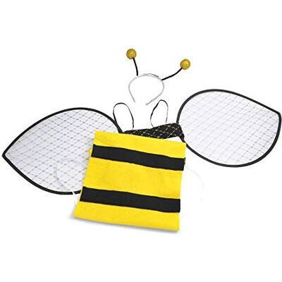 Bristol Novelty DS005 Costume pour fille Ensemble bourdon Lot de 1 Taille adulte, femme, jaune et noir, taille unique Bristol Novelty DS005 Costume pour fille Ensemble bourdon Lot de 1 Taille adulte, femme, jaune et noir, taille unique